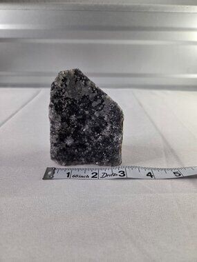 Black Amethyst Druzy Cement Base